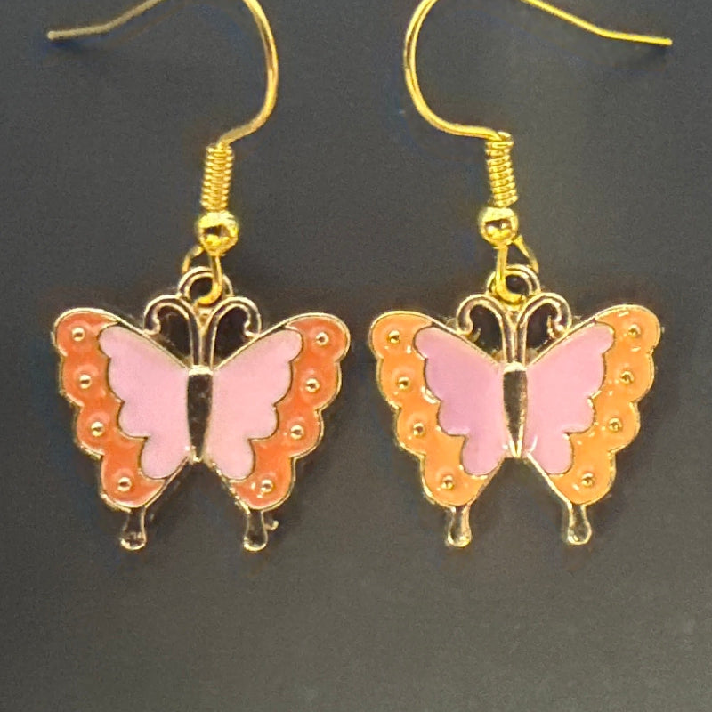 Butterfly Charm Earrings