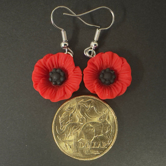 Poppy Flower Earrings