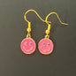 Smiley Face Charm Earrings
