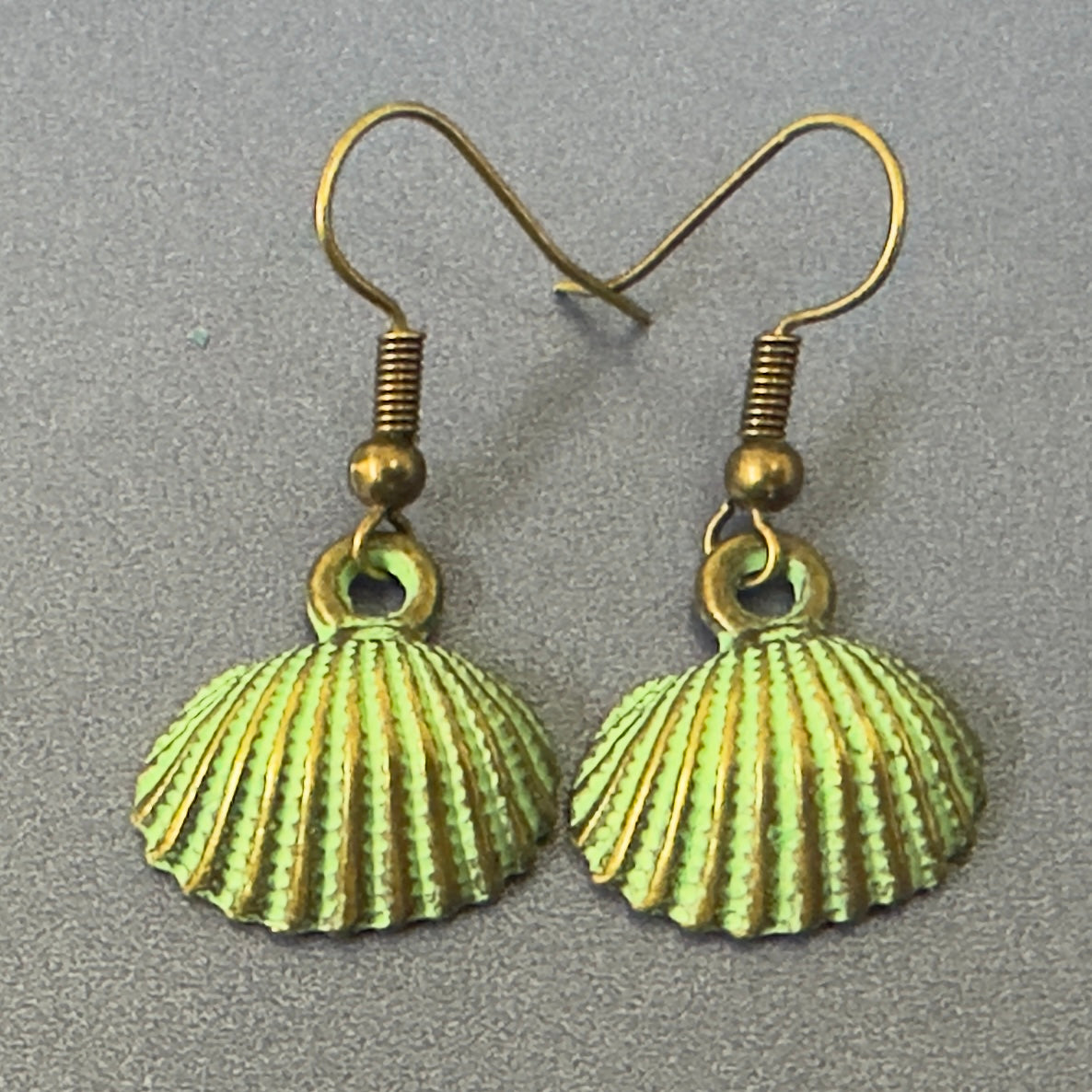 Ocean Earrings - Antique Green Patina