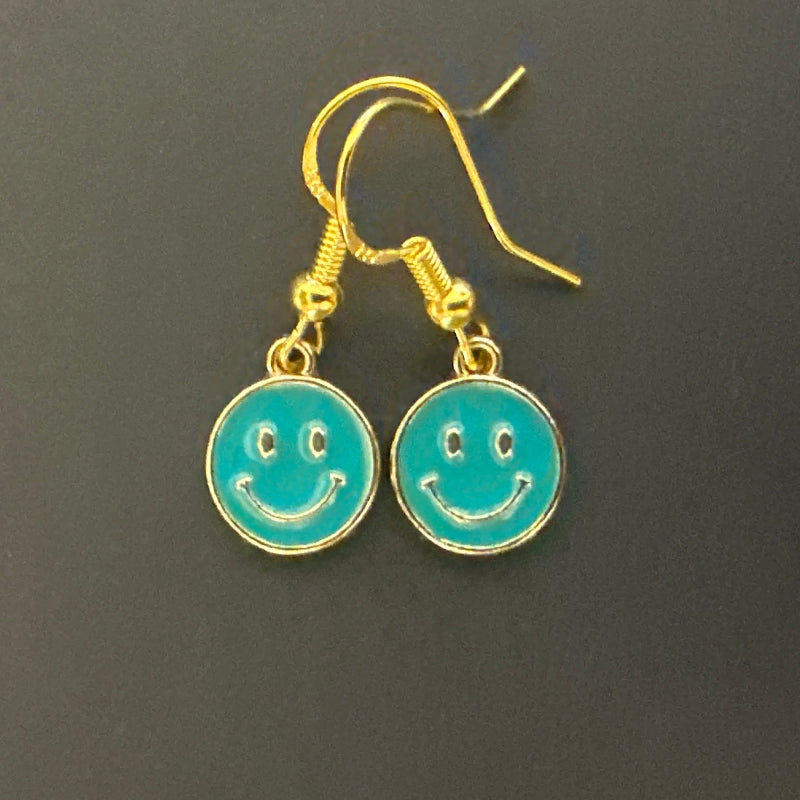 Smiley Face Charm Earrings