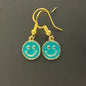 Smiley Face Charm Earrings