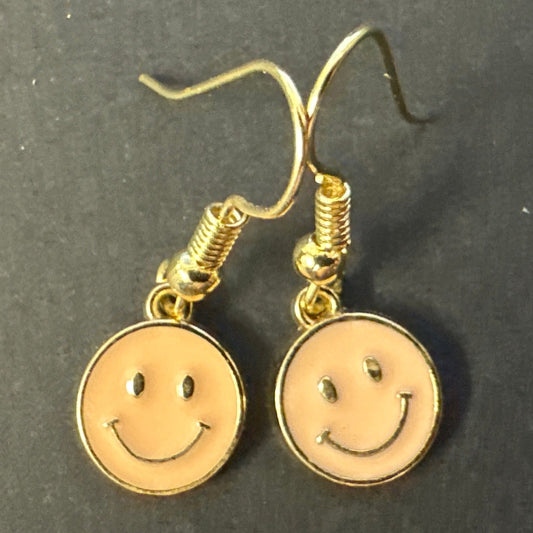 Smiley Face Charm Earrings