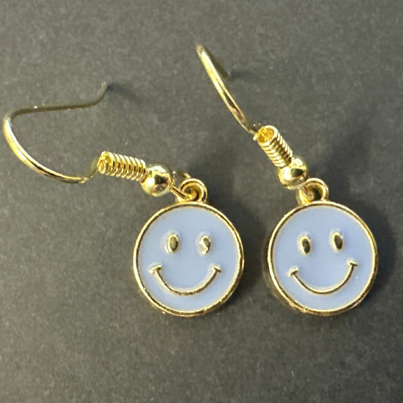 Smiley Face Charm Earrings