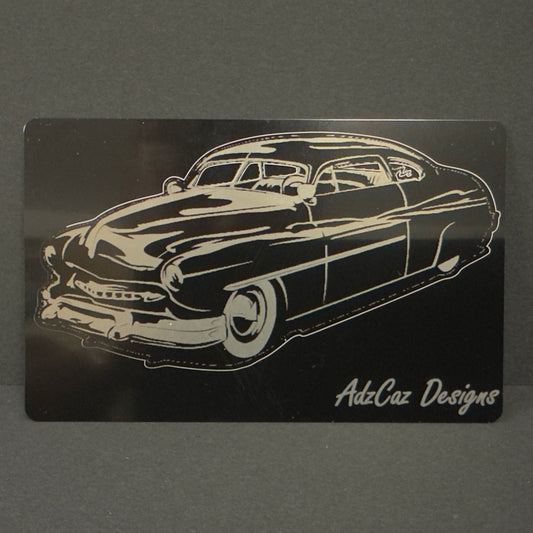 Cars on Metal Cards