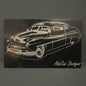 Cars on Metal Cards