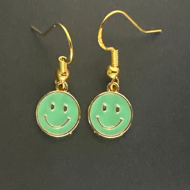 Smiley Face Charm Earrings