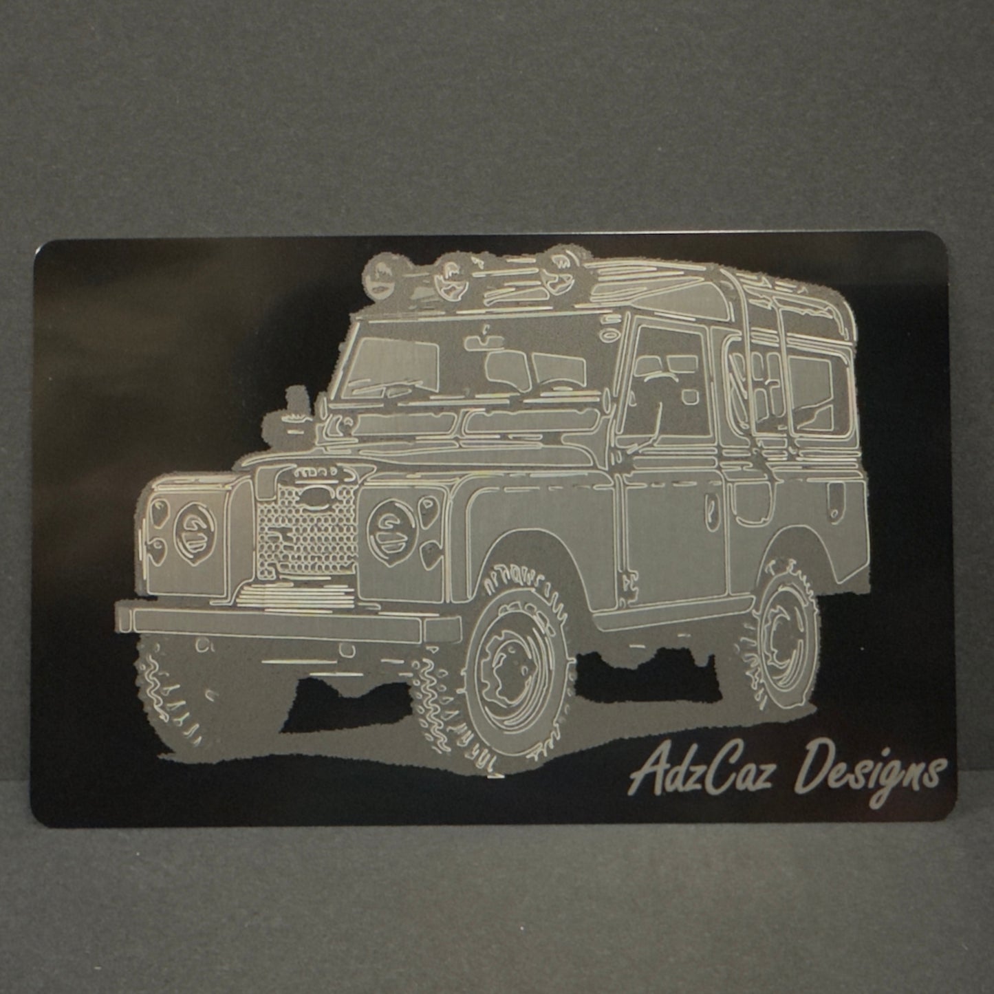 Cars on Metal Cards