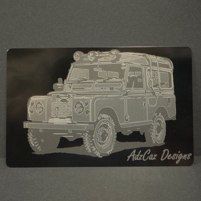 Cars on Metal Cards