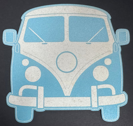 Light blue vintage Combivan  