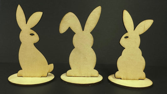 Standing Easter Bunnies - approx 80mm Tall