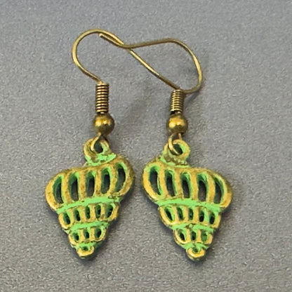 Ocean Earrings - Antique Teal Patina