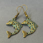 Ocean Earrings - Antique Teal Patina