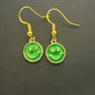 Smiley Face Charm Earrings