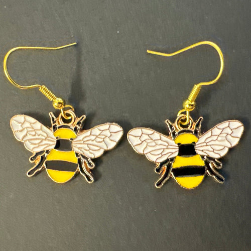 Bee-shaped earrings 