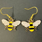 Bee-shaped earrings 