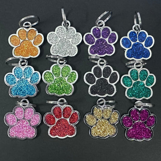 Paw Shaped Dog Tag - 25mm
