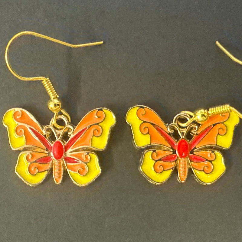 Butterfly Charm Earrings
