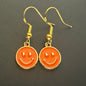 Smiley Face Charm Earrings