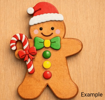 Gingerbread Man - Plywood (approx 100mm Tall)